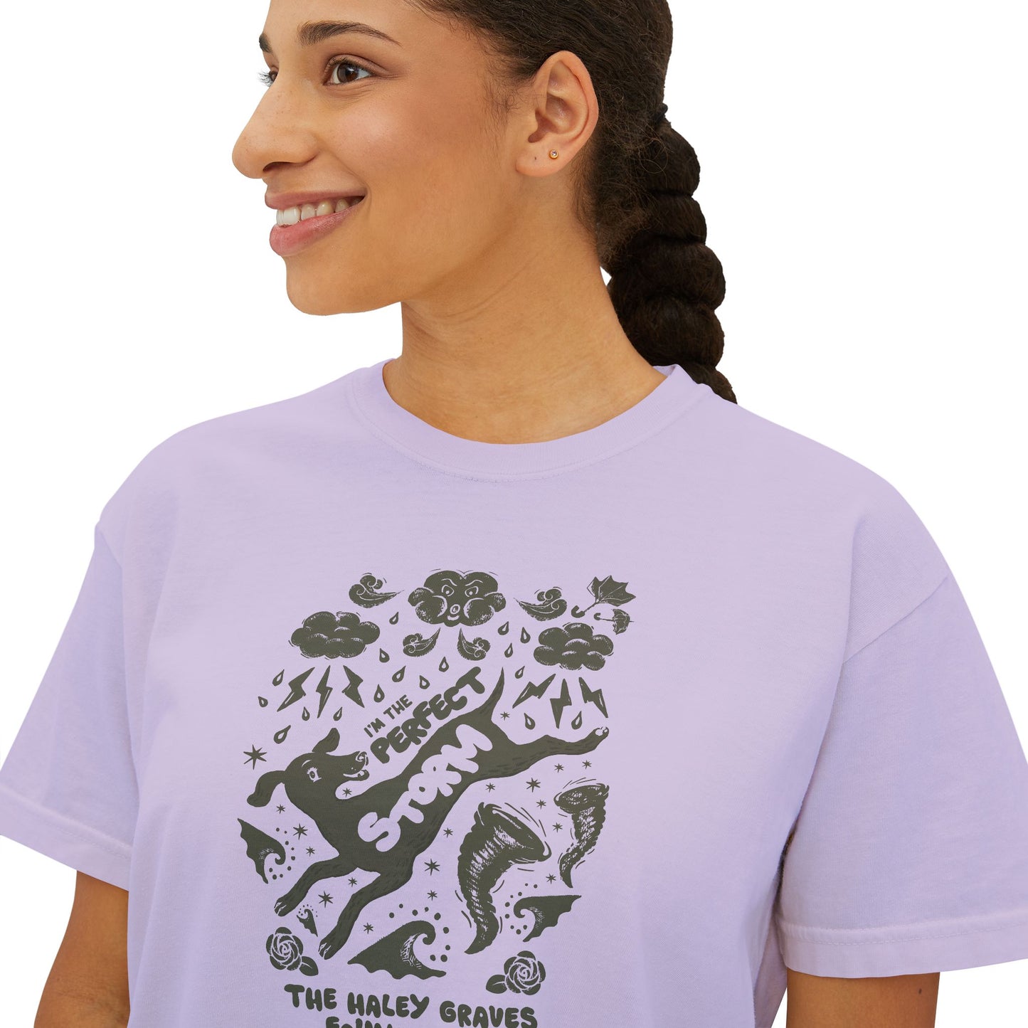 HALEY GRAVES FOUNDATION - STORMY - Women's Boxy Tee