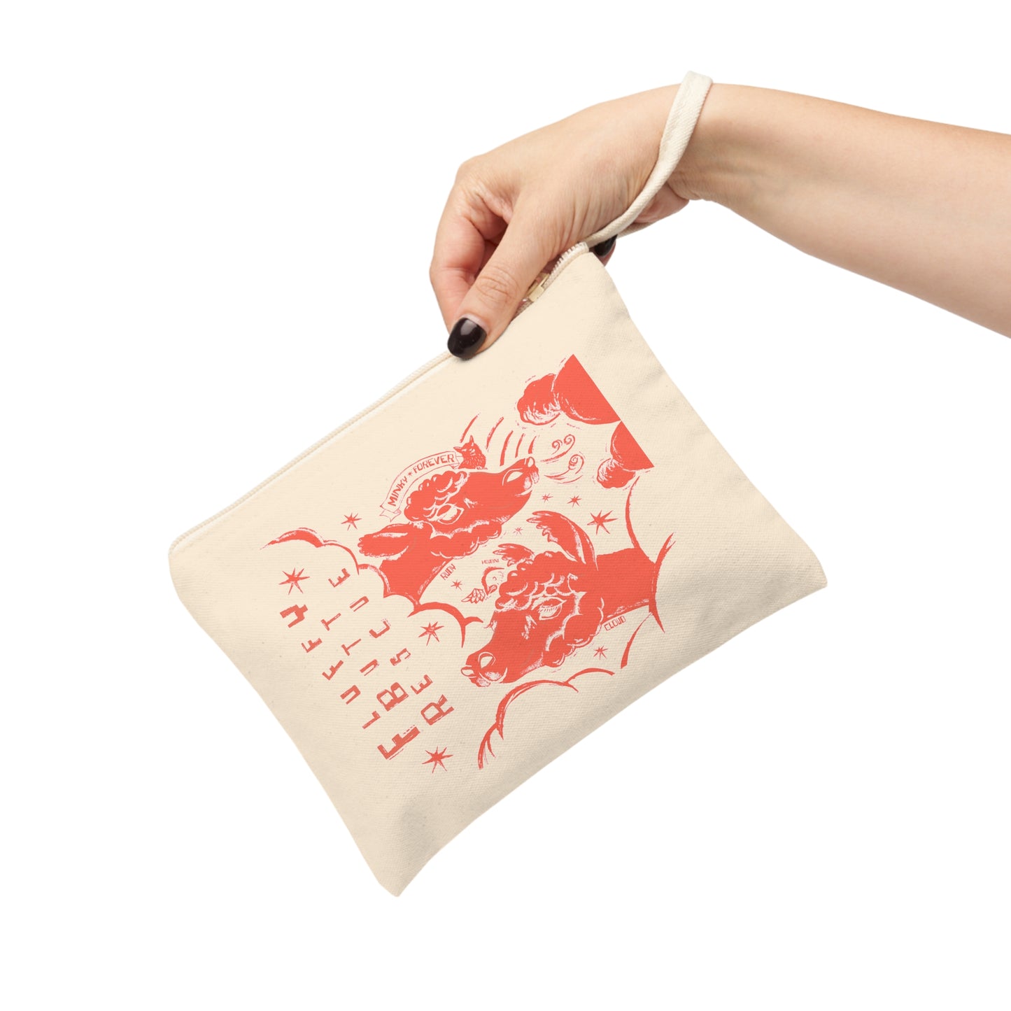 Fluffy Butt Rescue - Minky Forever - Accessory Zipper Pouch