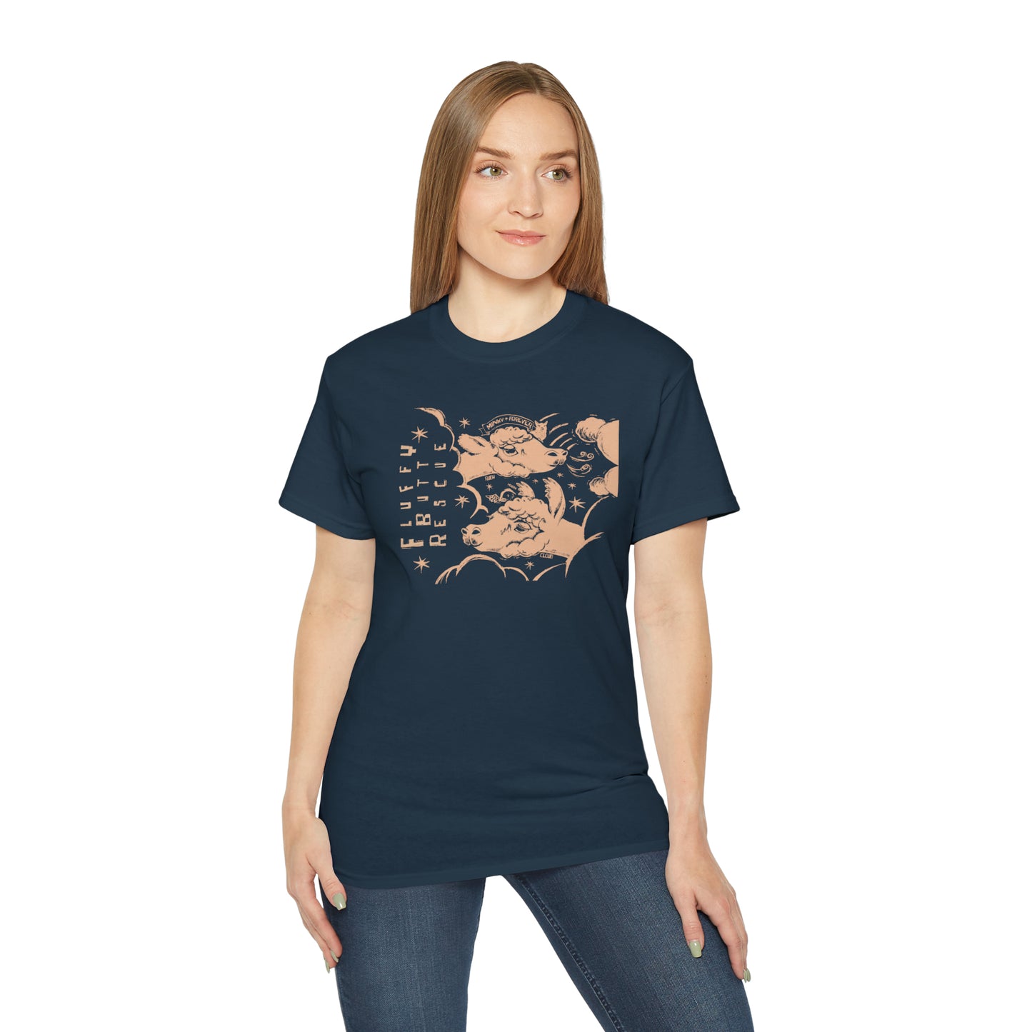 Fluffy Butt Rescue - Minky Forever - Unisex Ultra Cotton Tee