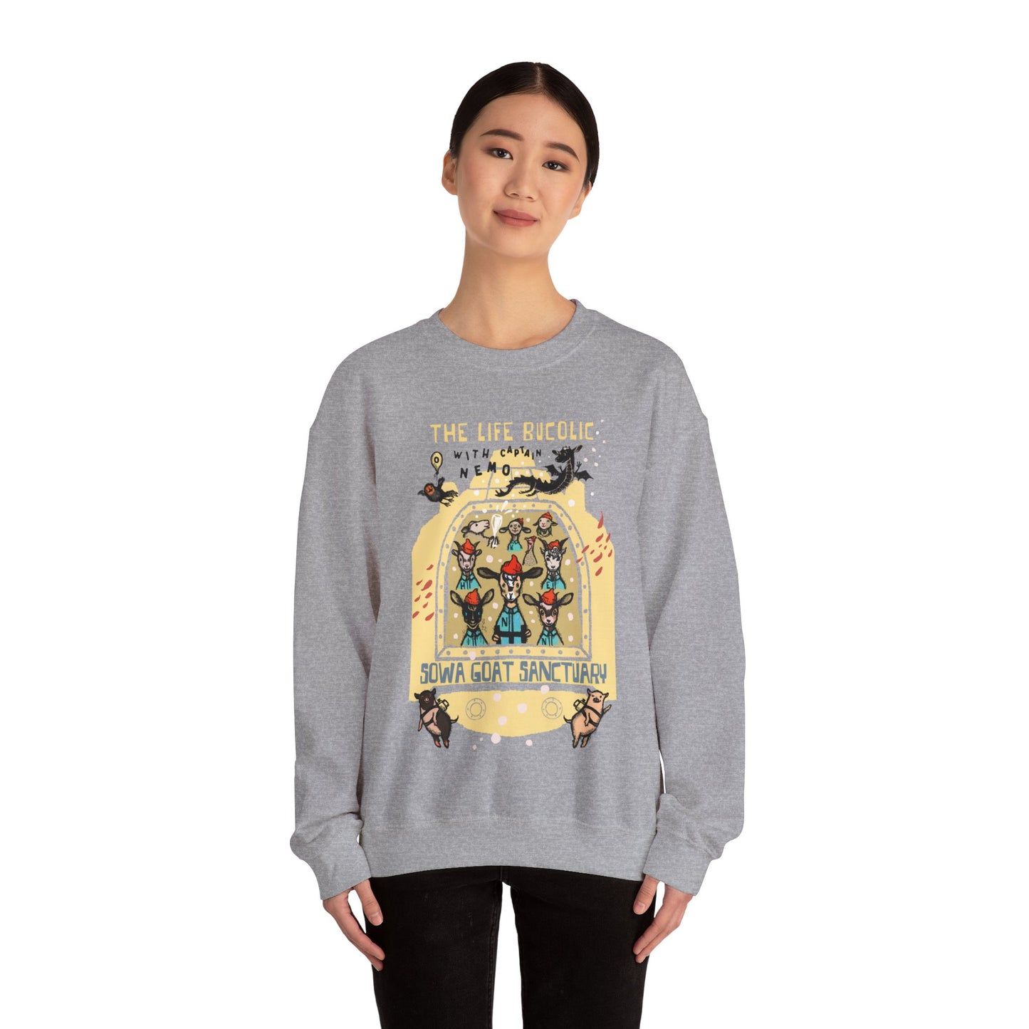 The Life Bucolic with Captain Nemo! - Unisex Heavy Blend™ Crewneck Sweatshirt