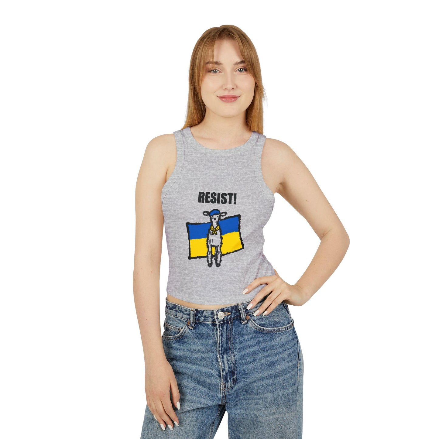 Stand with Resistance Baby - Women's Micro Rib Racer Tank Top