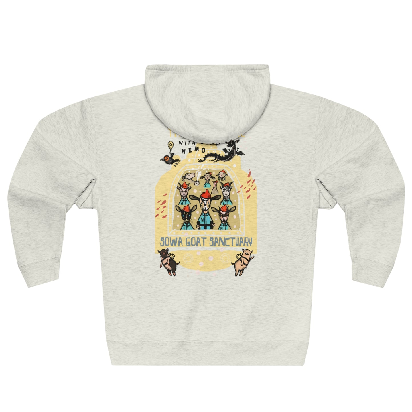The Life Bucolic with Captain Nemo - Unisex Premium Full Zip Hoodie