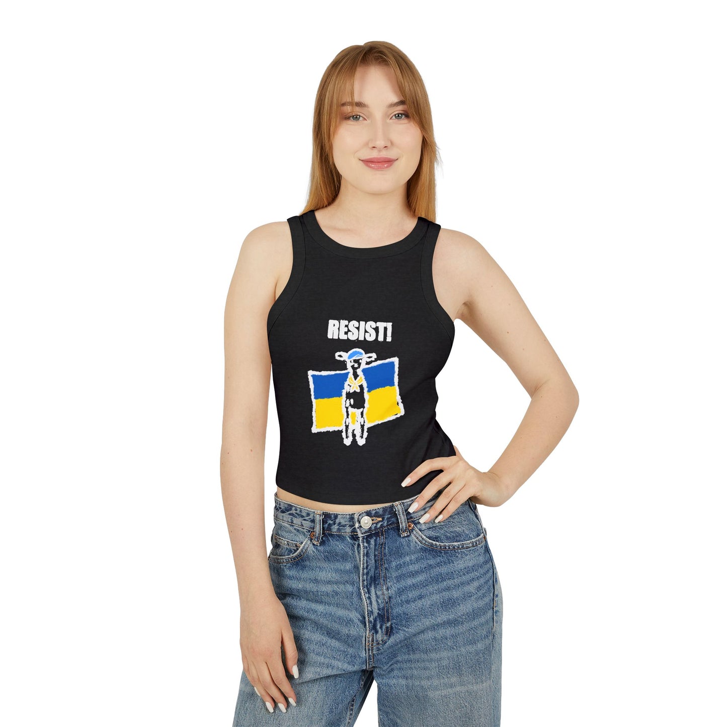 Stand with Resistance Baby - Women's Micro Rib Racer Tank Top
