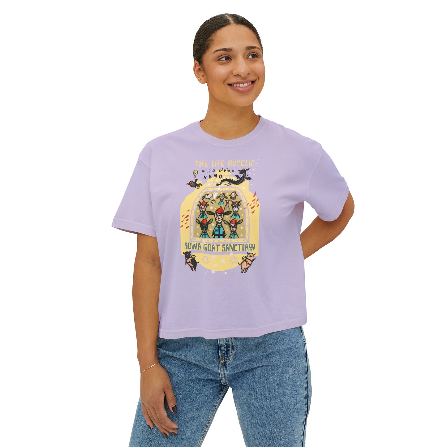 The Life Bucolic with Captain Nemo! - Women's Boxy Tee