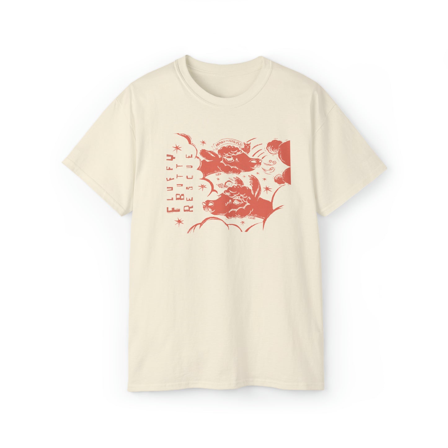 Fluffy Butt Rescue - Minky Forever - Unisex Ultra Cotton Tee