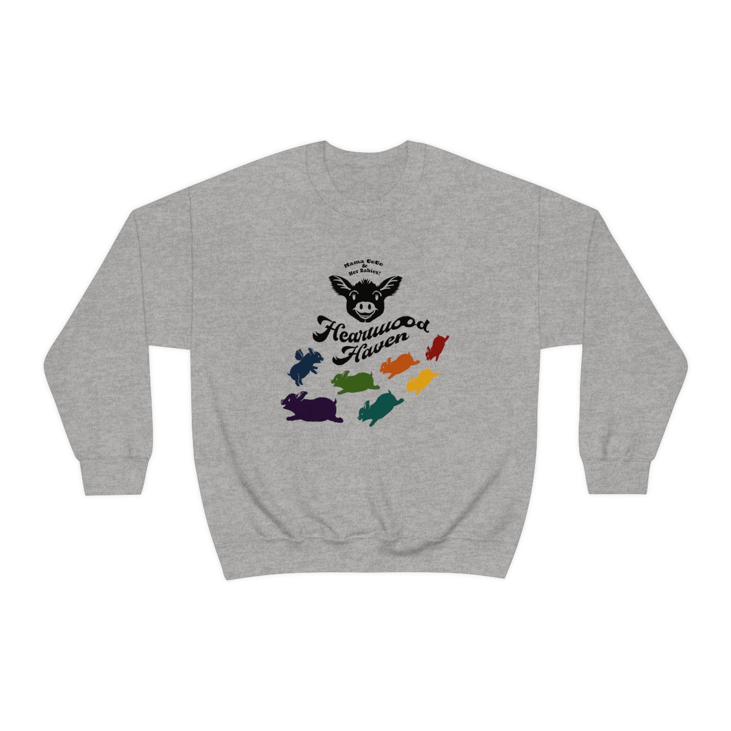 Heartwood Haven - Mama CeCe & Her Babies - Unisex Heavy Blend™ Crewneck Sweatshirt