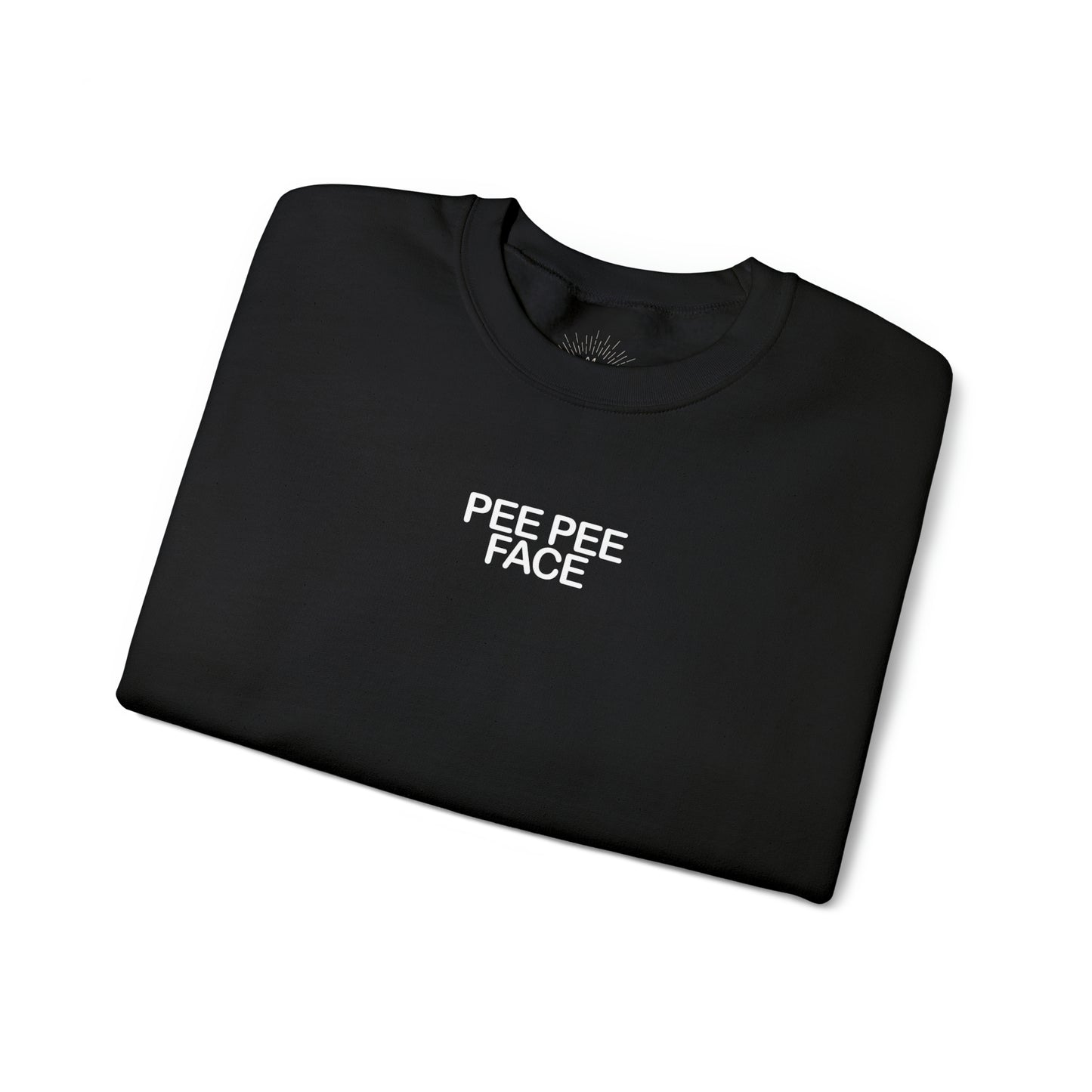 PEE PEE FACE - Unisex Heavy Blend™ Crewneck Sweatshirt
