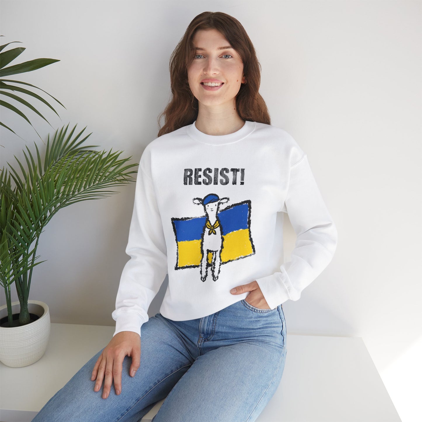 Stand with Resistance Baby - Unisex Heavy Blend™ Crewneck Sweatshirt
