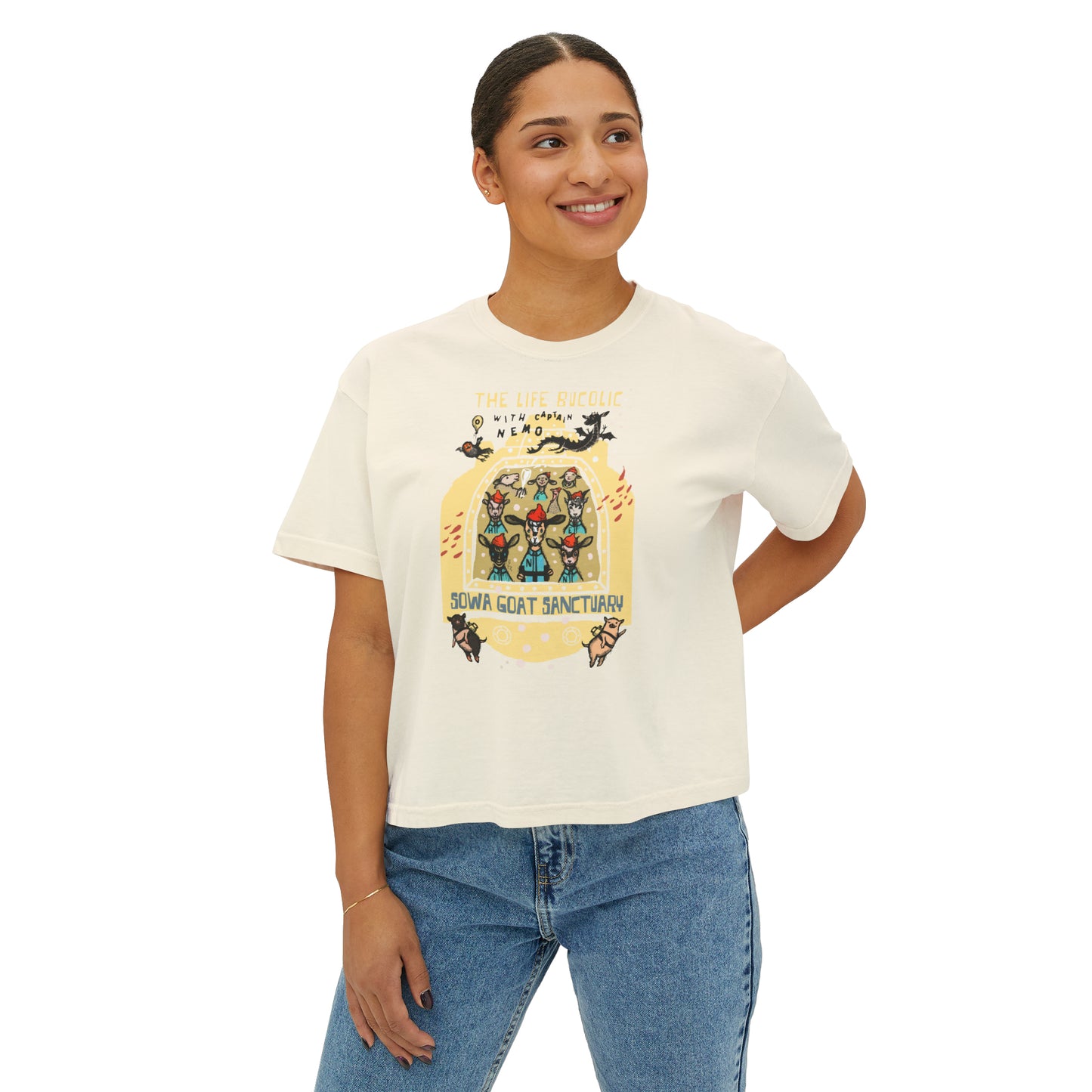 The Life Bucolic with Captain Nemo! - Women's Boxy Tee