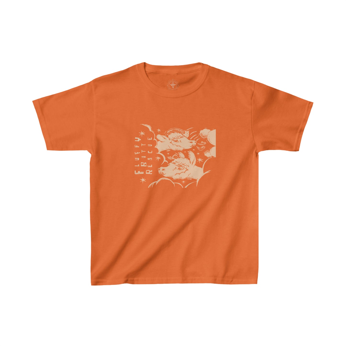 Fluffy Butt Rescue - Minky & Cloud Forever - Kids Heavy Cotton™ Tee