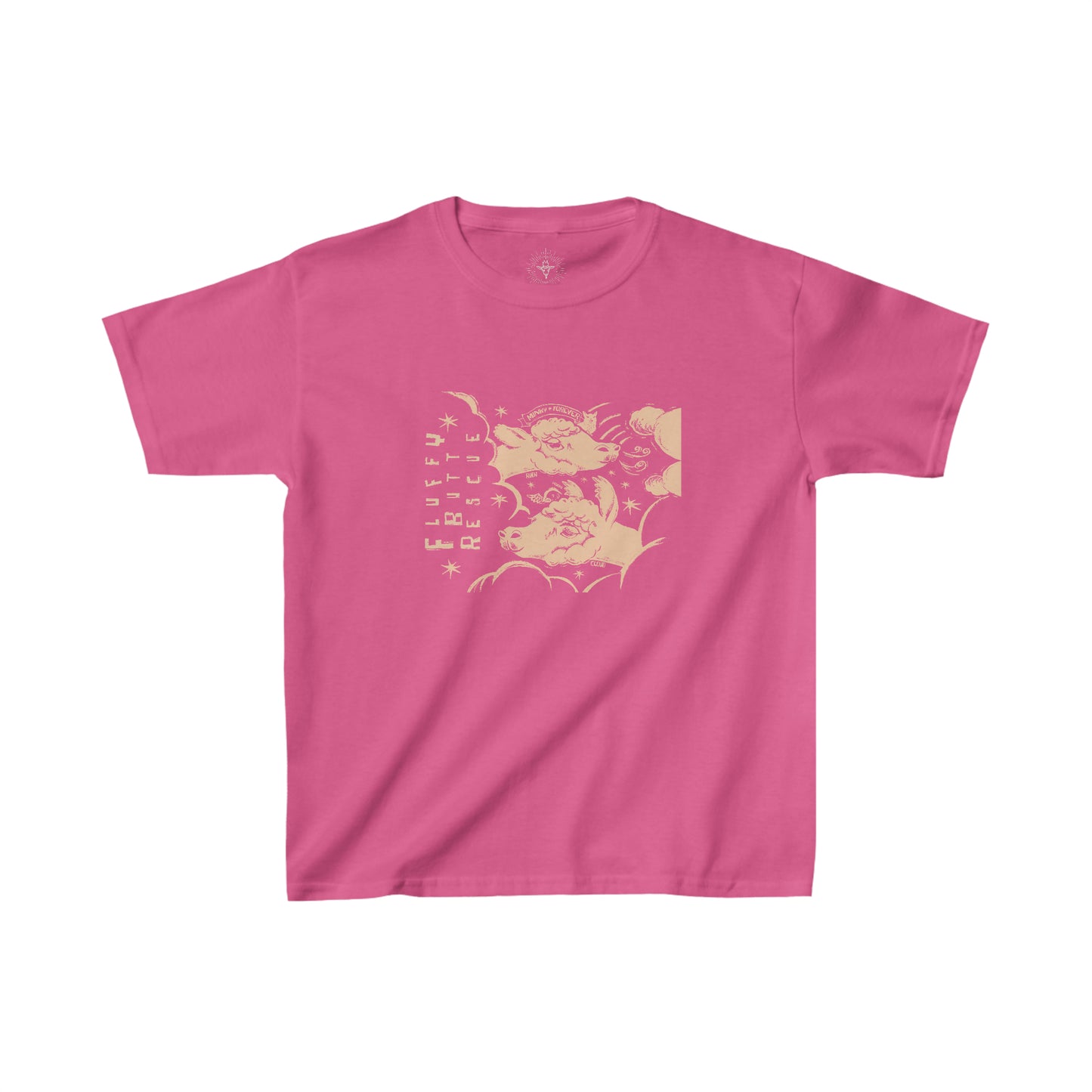 Fluffy Butt Rescue - Minky & Cloud Forever - Kids Heavy Cotton™ Tee