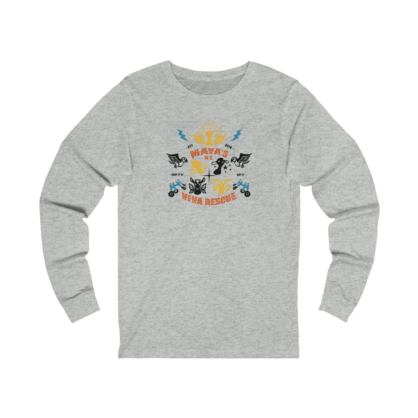 Viva Rescue - Maya's Motorcycle Club - Unisex Jersey Long Sleeve Tee