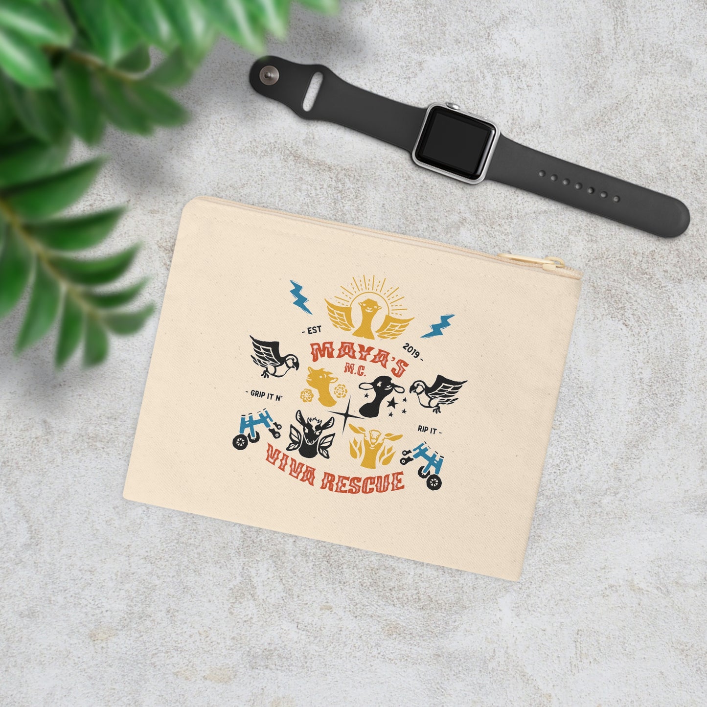 Viva Rescue - Maya's Motorcycle Club - Accessory Zipper Pouch