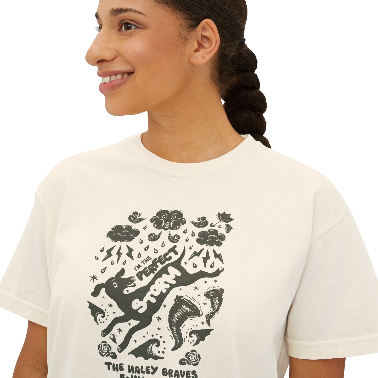 HALEY GRAVES FOUNDATION - STORMY - Women's Boxy Tee