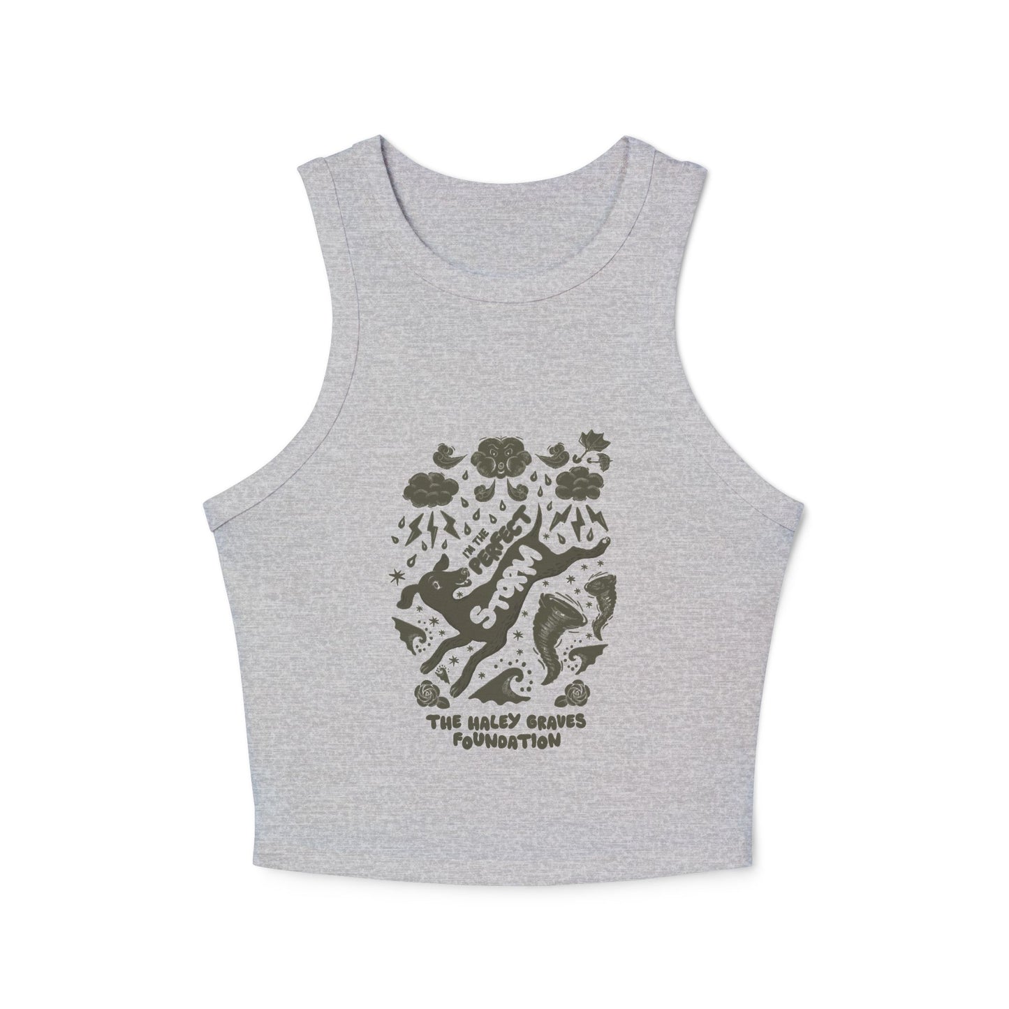 HALEY GROVES FOUNDATION - STORMY - Women's Micro Rib Racer Tank Top