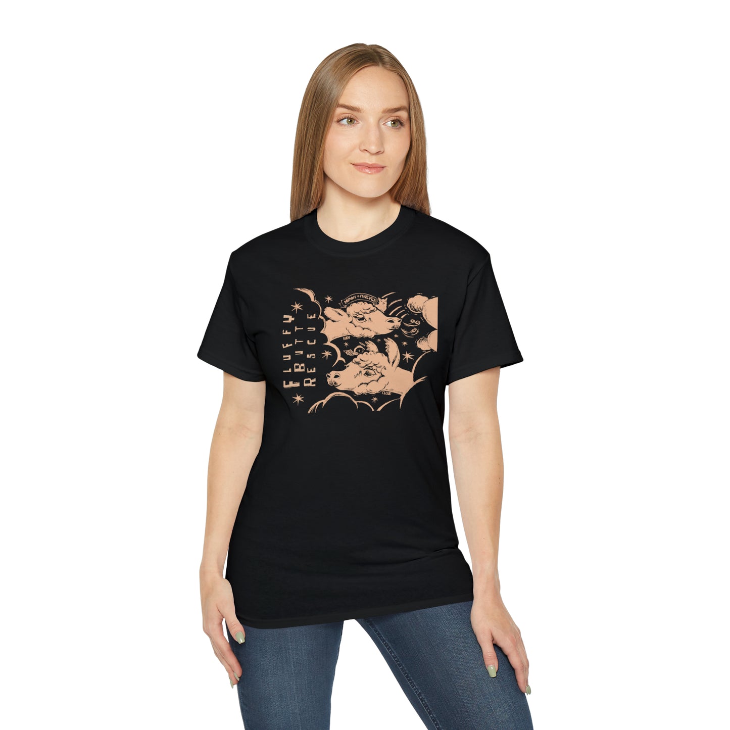Fluffy Butt Rescue - Minky Forever - Unisex Ultra Cotton Tee