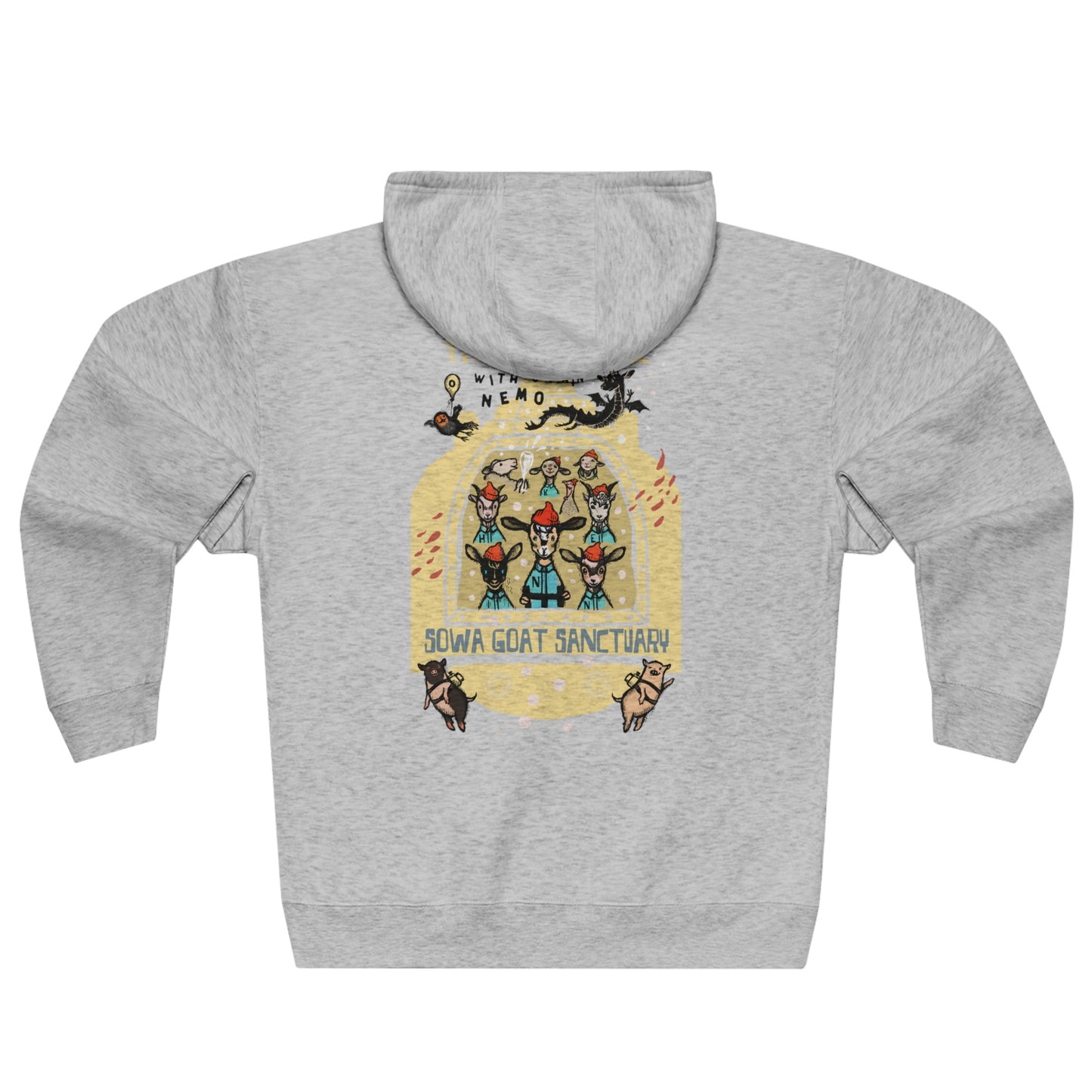 The Life Bucolic with Captain Nemo - Unisex Premium Full Zip Hoodie