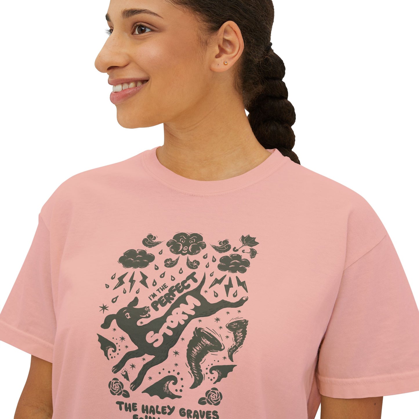HALEY GRAVES FOUNDATION - STORMY - Women's Boxy Tee