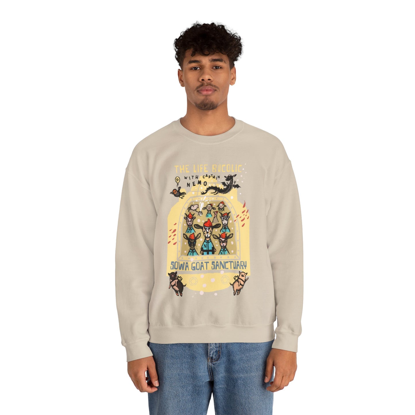 The Life Bucolic with Captain Nemo! - Unisex Heavy Blend™ Crewneck Sweatshirt