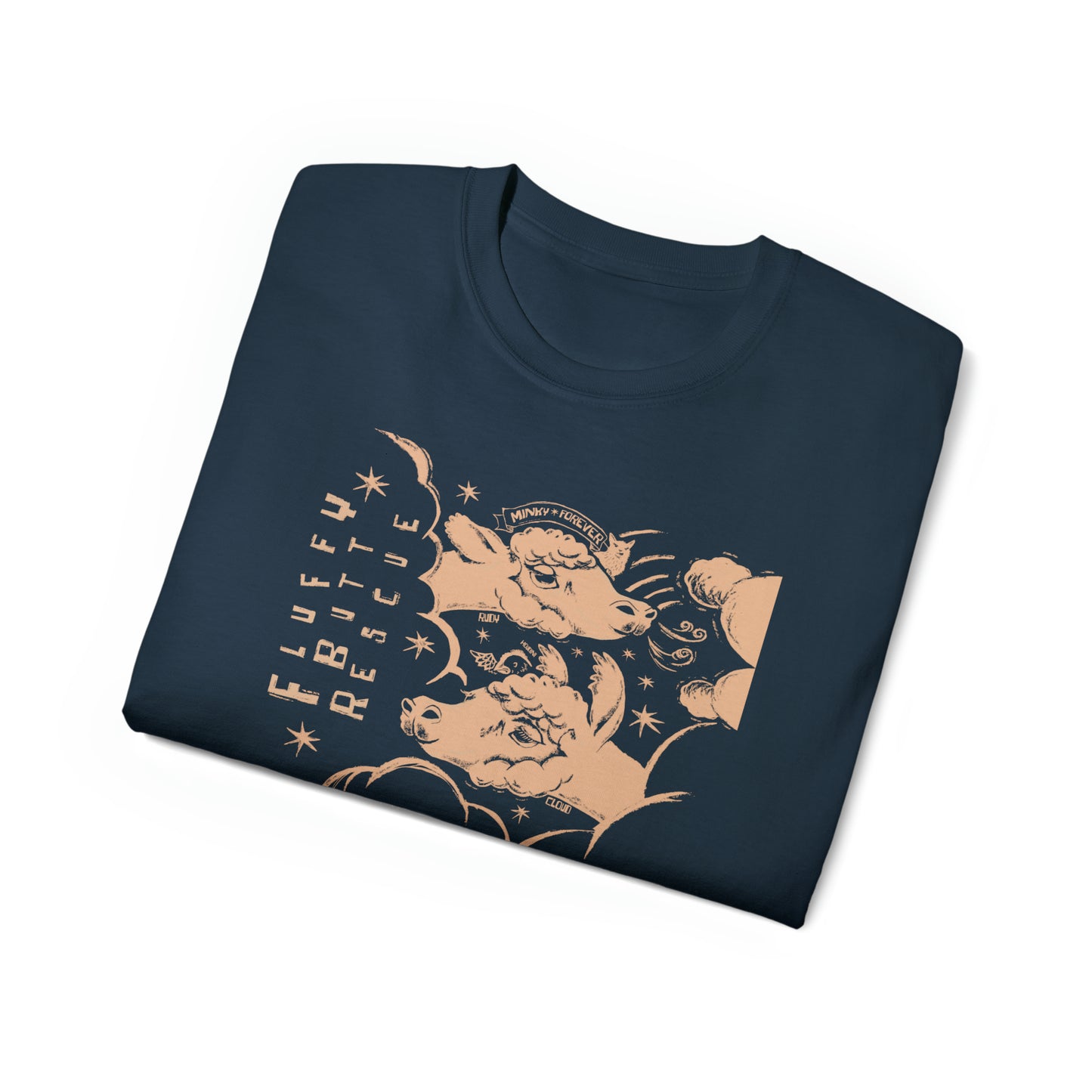Fluffy Butt Rescue - Minky Forever - Unisex Ultra Cotton Tee