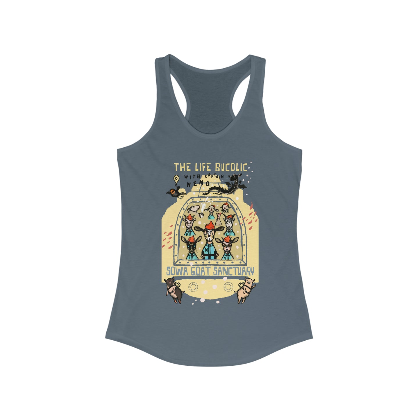 The Life Bucolic with Captain Nemo! - Women's Ideal Racerback Tank