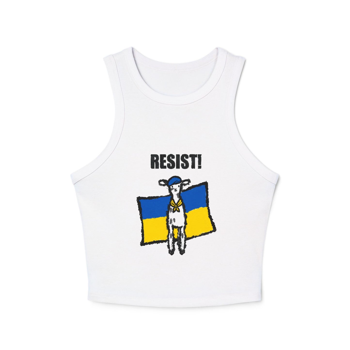 Stand with Resistance Baby - Women's Micro Rib Racer Tank Top