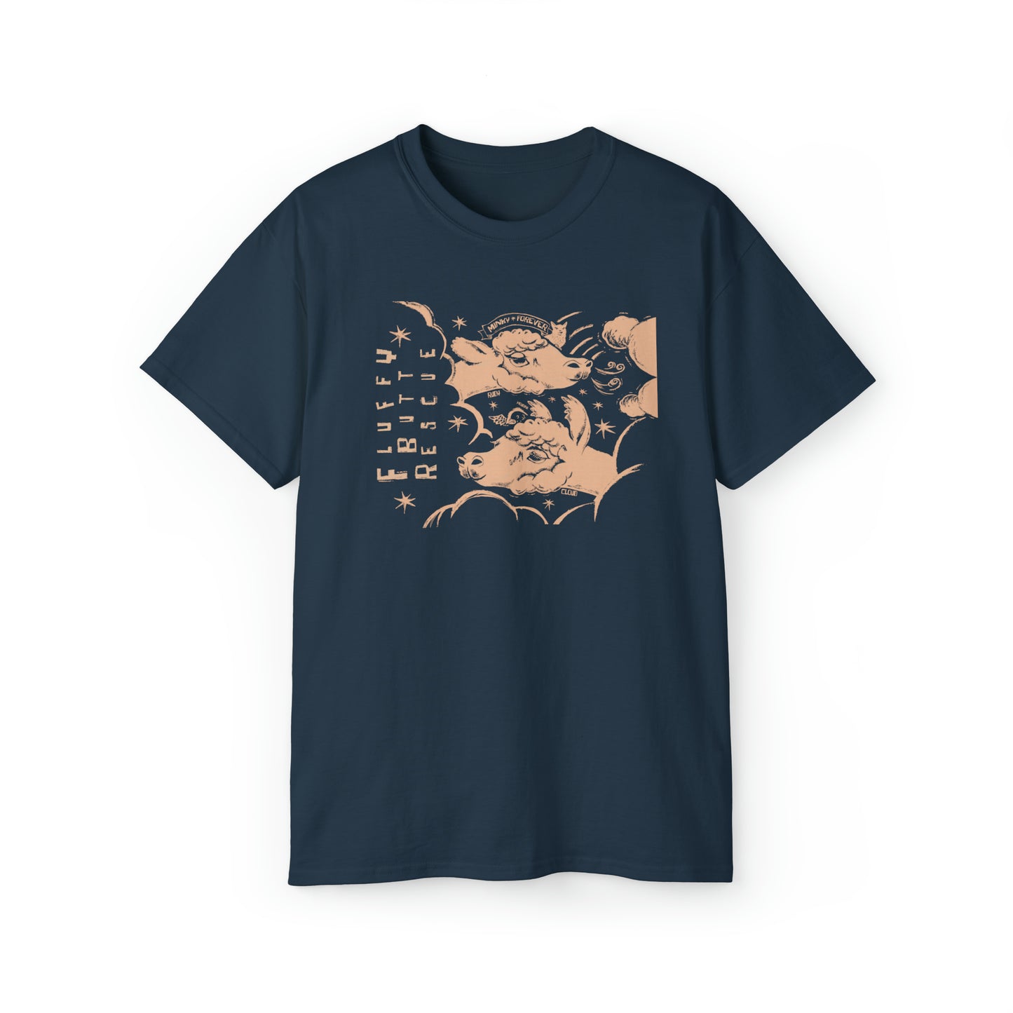 Fluffy Butt Rescue - Minky Forever - Unisex Ultra Cotton Tee