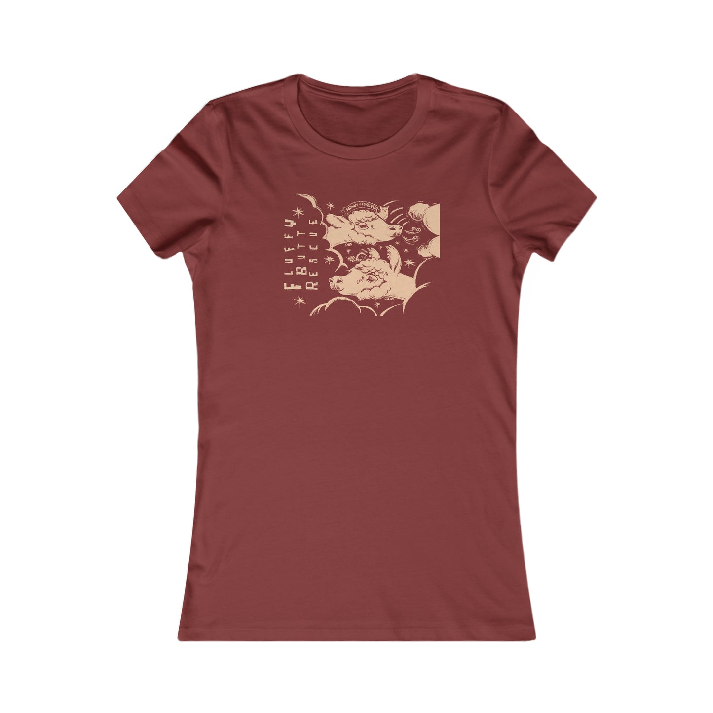 Fluffy Butt Rescue - Minky Forever - Women's Favorite Tee