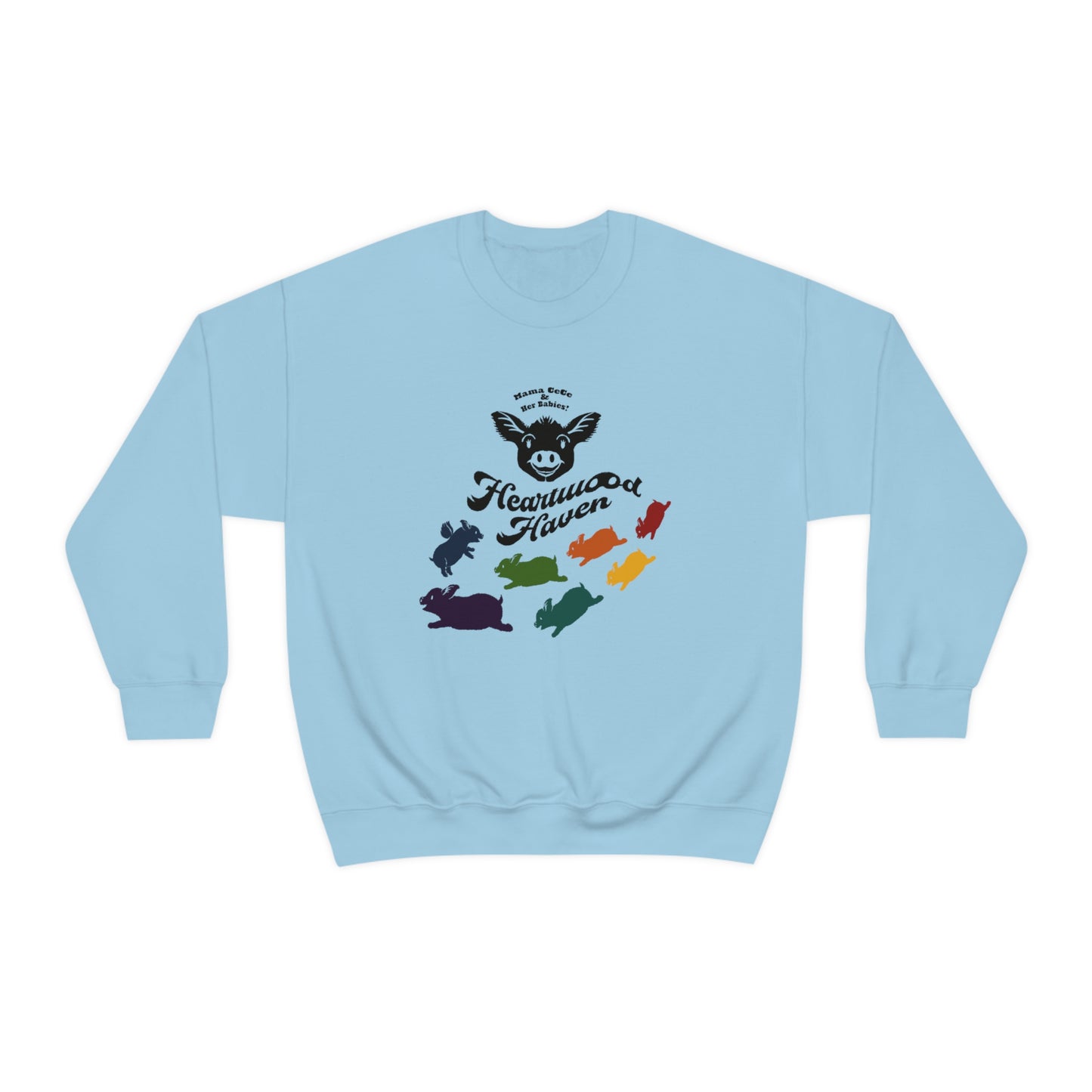 Heartwood Haven - Mama CeCe & Her Babies - Unisex Heavy Blend™ Crewneck Sweatshirt