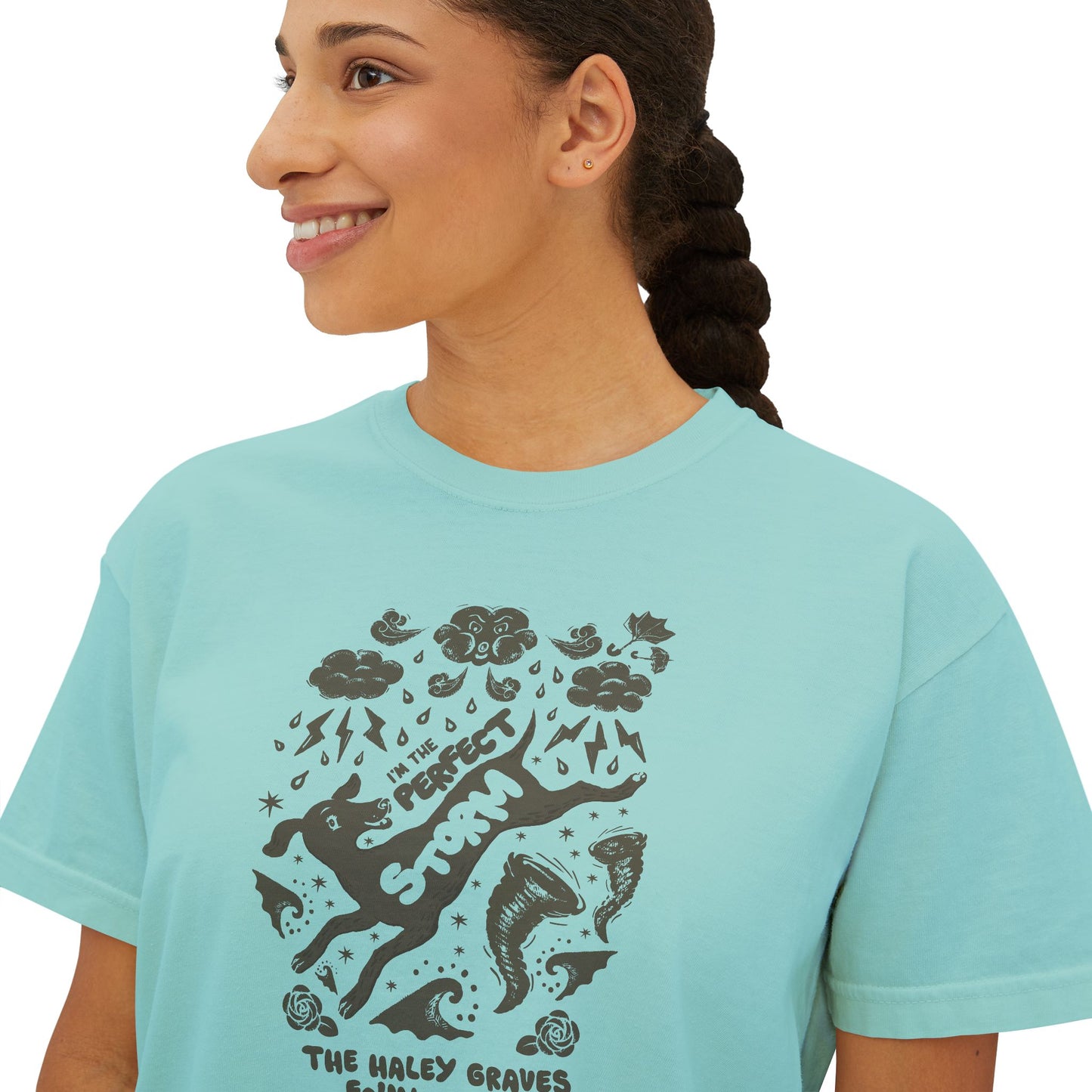 HALEY GRAVES FOUNDATION - STORMY - Women's Boxy Tee