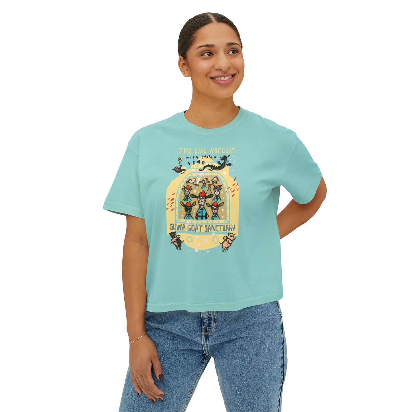 The Life Bucolic with Captain Nemo! - Women's Boxy Tee