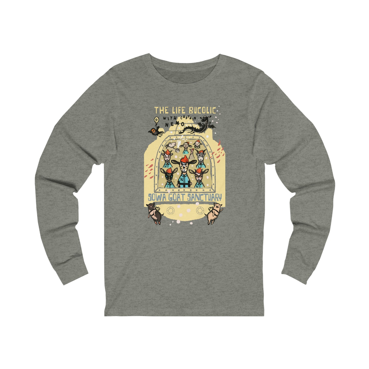 The Life Bucolic with Captain Nemo!- Unisex Jersey Long Sleeve Tee