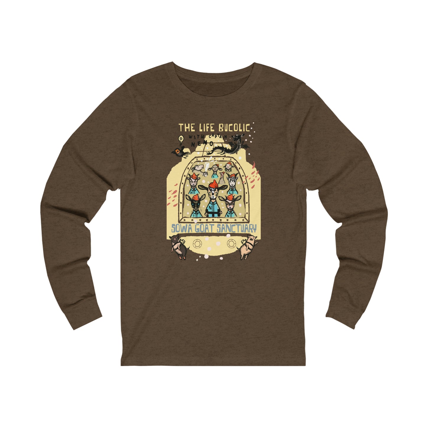 The Life Bucolic with Captain Nemo!- Unisex Jersey Long Sleeve Tee