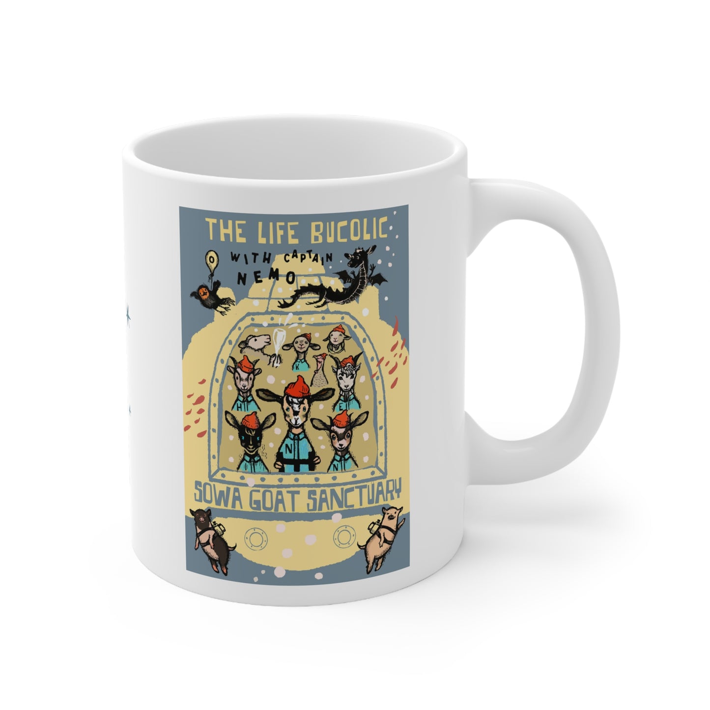 The Life Bucolic with Captain Nemo!- Ceramic Mug 11oz