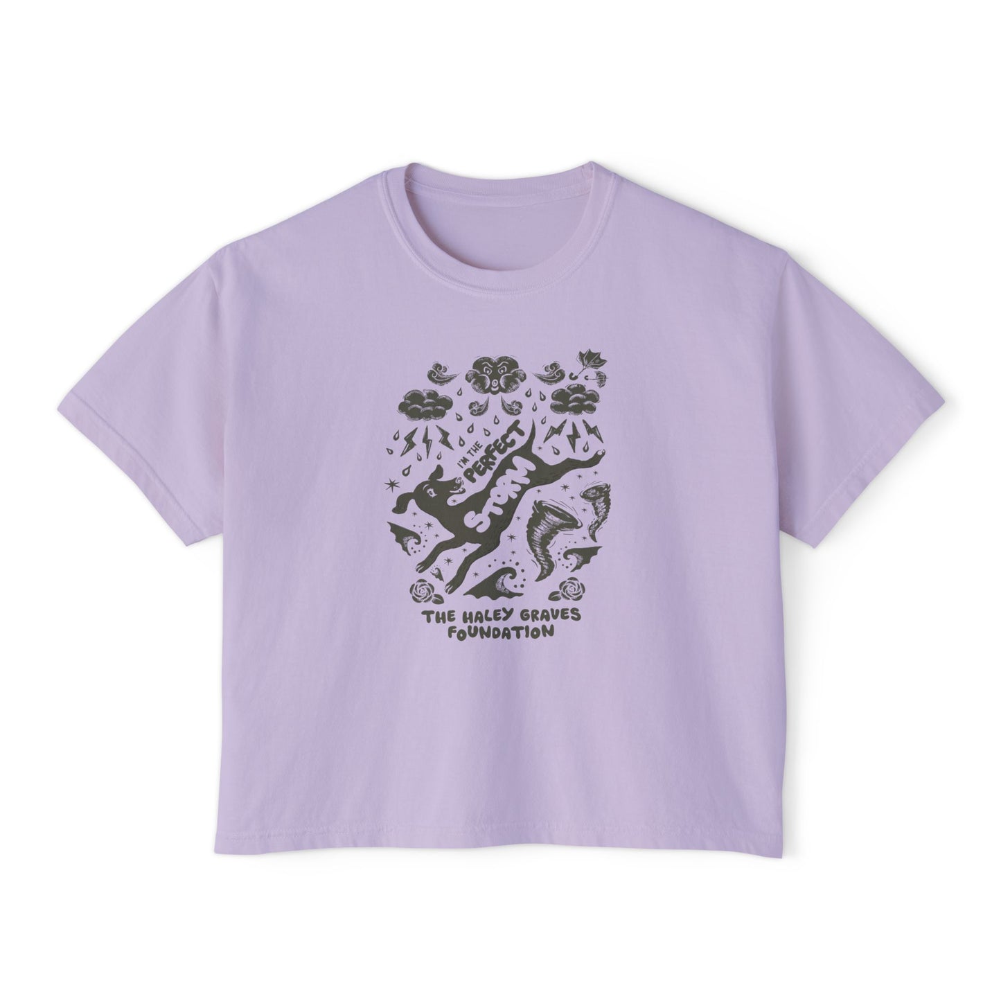 HALEY GRAVES FOUNDATION - STORMY - Women's Boxy Tee