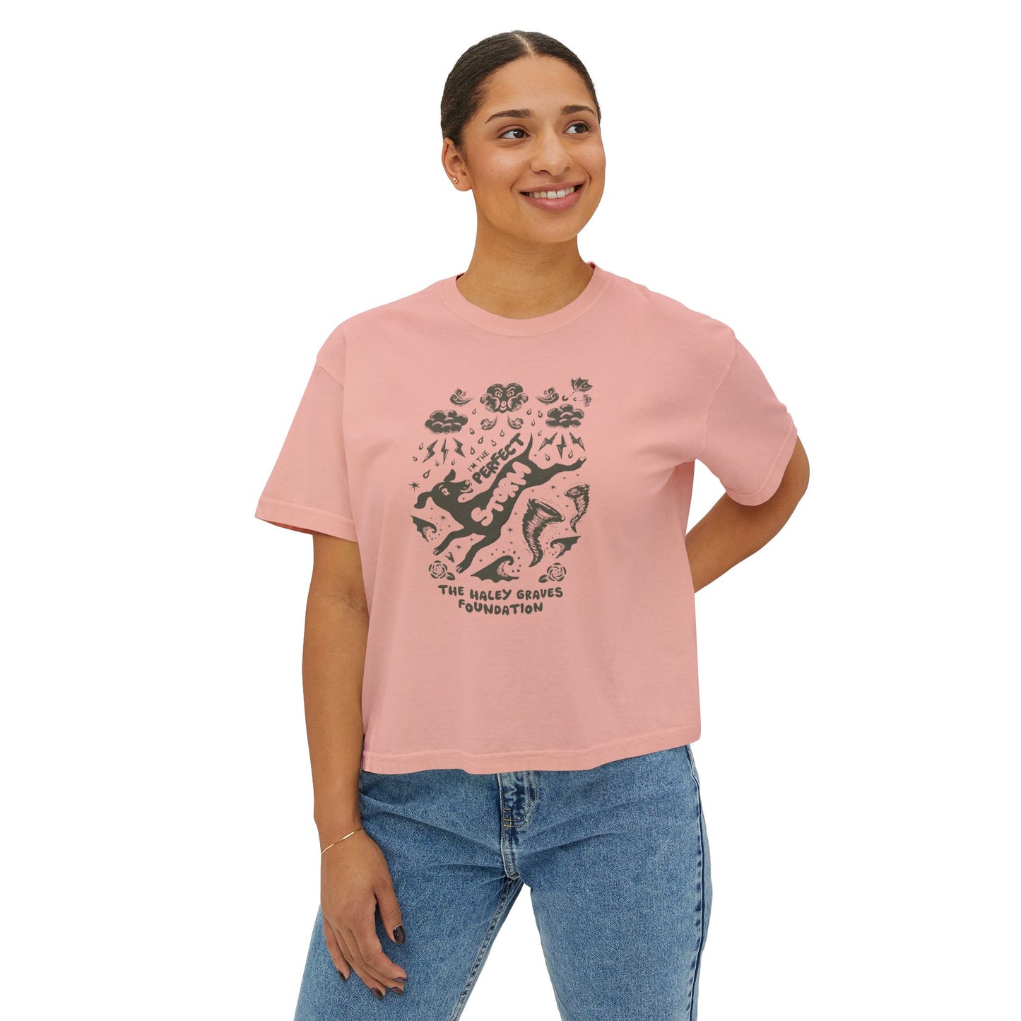 HALEY GRAVES FOUNDATION - STORMY - Women's Boxy Tee