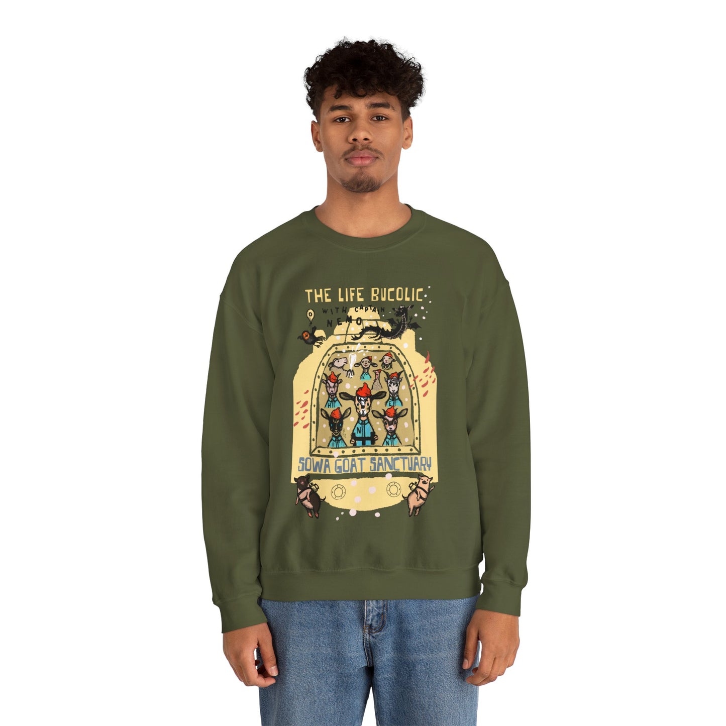 The Life Bucolic with Captain Nemo! - Unisex Heavy Blend™ Crewneck Sweatshirt