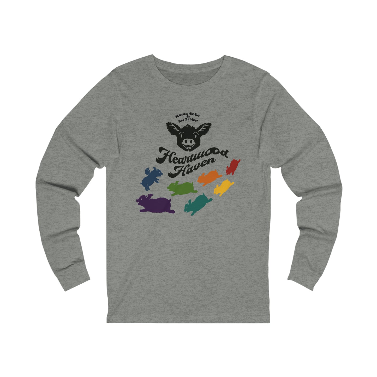 Heartwood Haven - Mama CeCe & Her Babies - Unisex Jersey Long Sleeve Tee