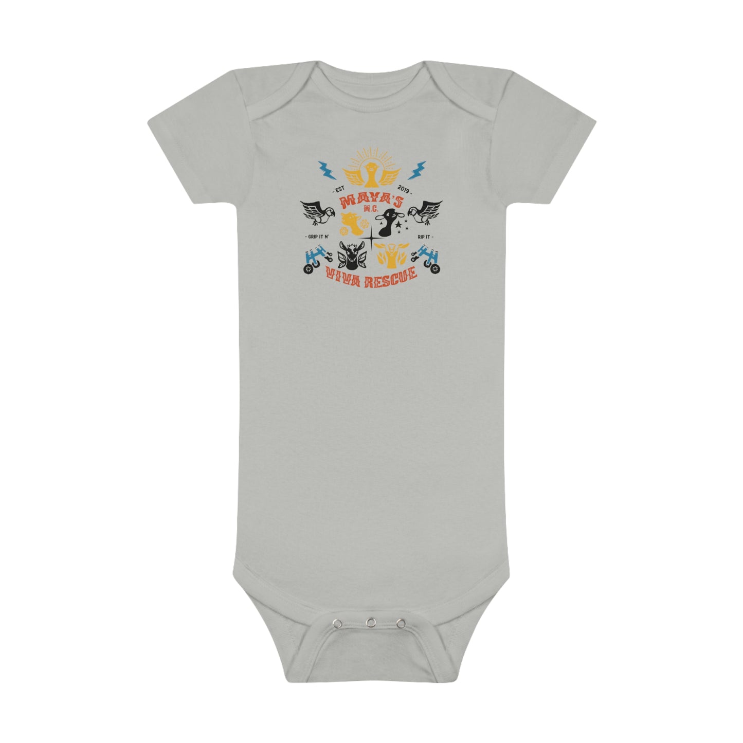 Viva Rescue - Maya's Motor Cycle Club - Baby Short Sleeve Onesie®