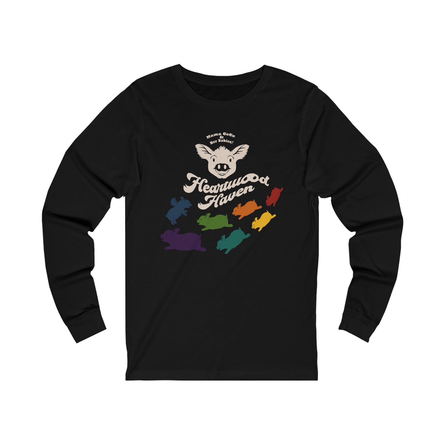 Heartwood Haven - Mama CeCe & Her Babies - Unisex Jersey Long Sleeve Tee