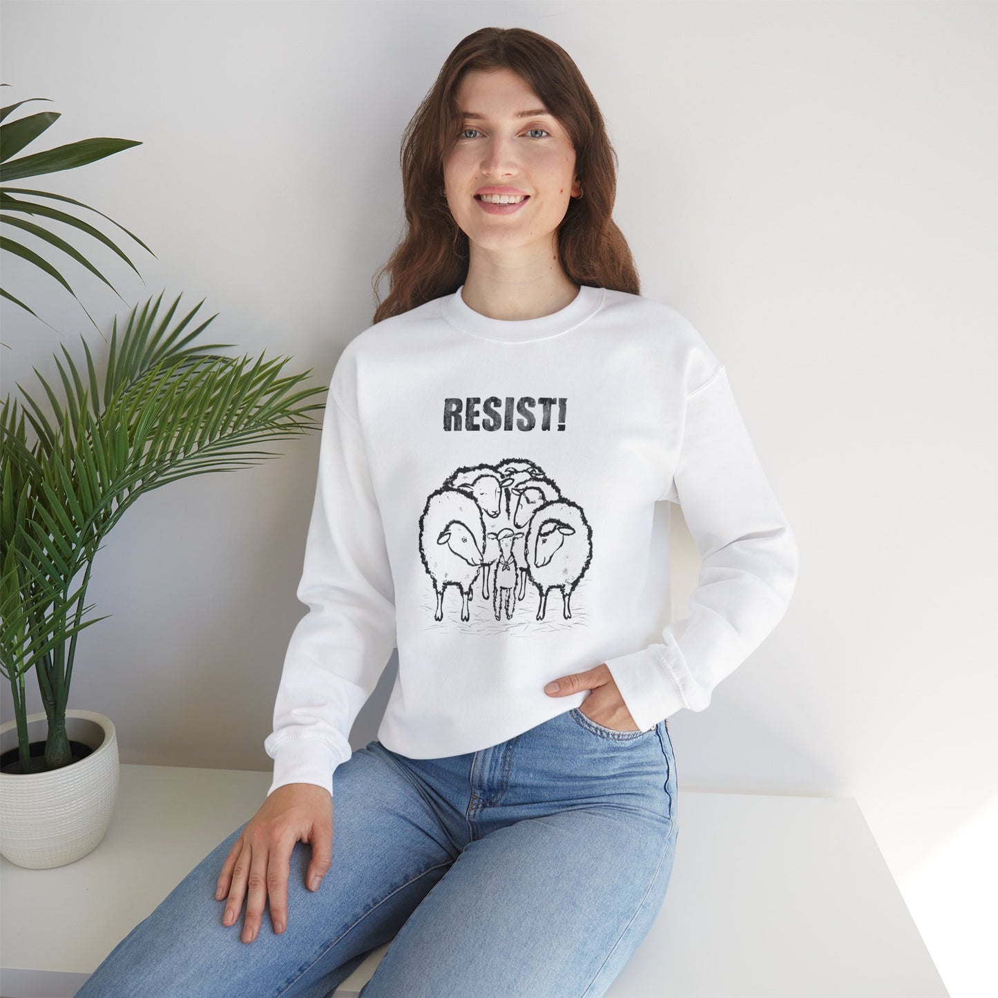RESIST! - Unisex Heavy Blend™ Crewneck Sweatshirt