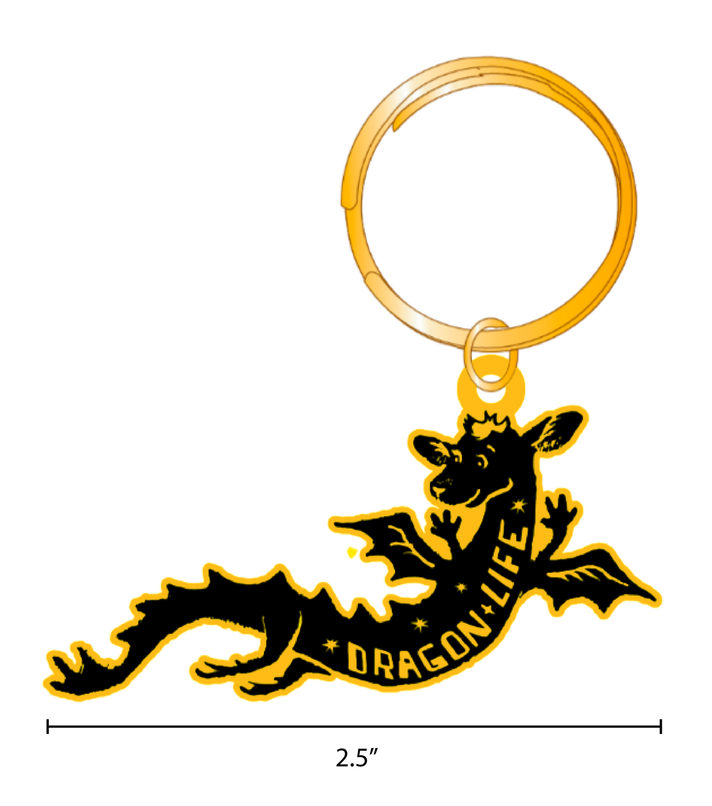 Koi's Dragon Life Enamel Key Chain