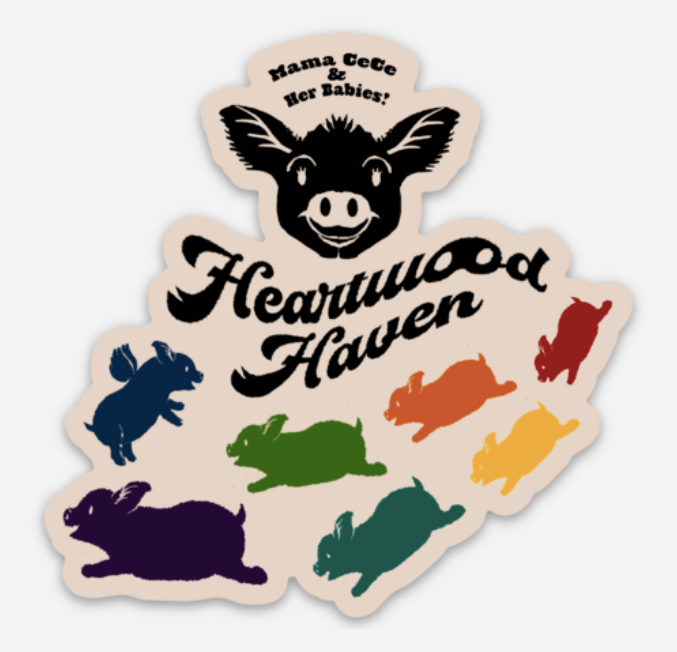 HEARTWOOD HAVEN - Mama CeCe & Her Babies - Magnet & Sticker