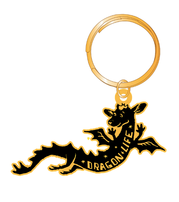 Koi's Dragon Life Enamel Key Chain
