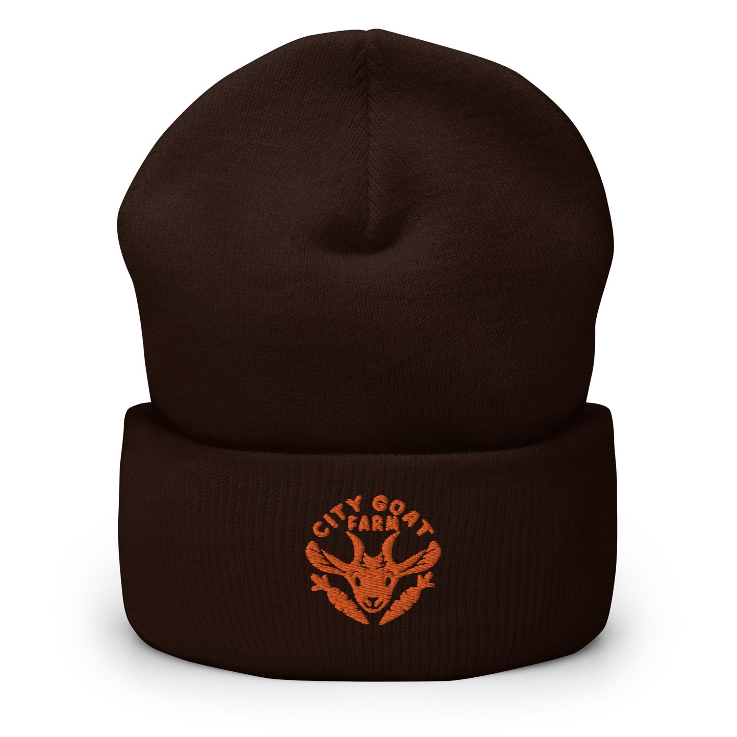 CITY GOAT FARM - Cuffed Beanie ORANGE LOGO