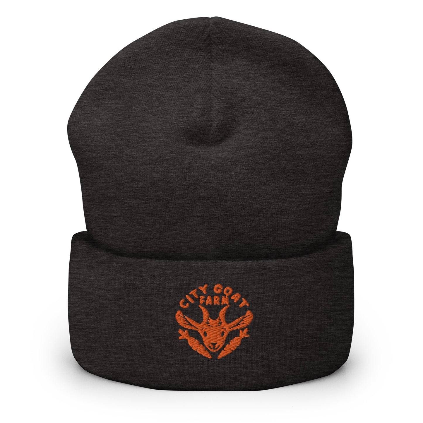 CITY GOAT FARM - Cuffed Beanie ORANGE LOGO