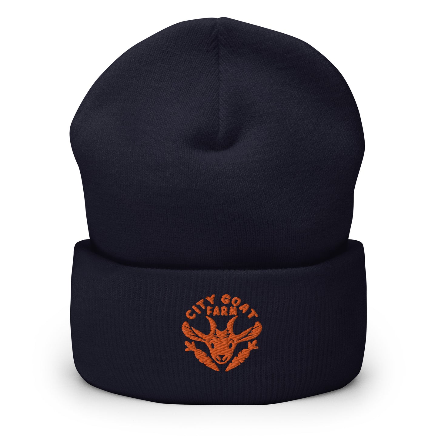 CITY GOAT FARM - Cuffed Beanie ORANGE LOGO