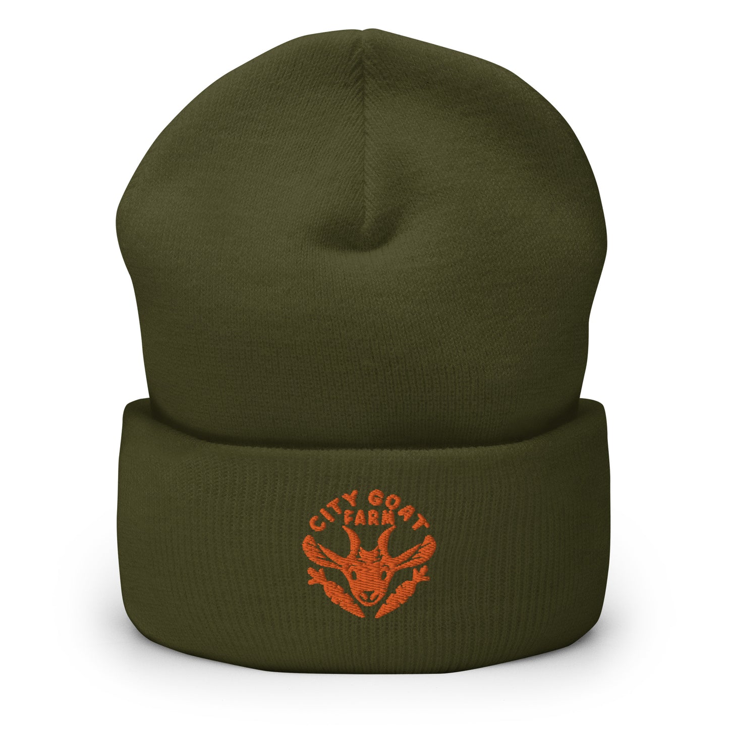 CITY GOAT FARM - Cuffed Beanie ORANGE LOGO