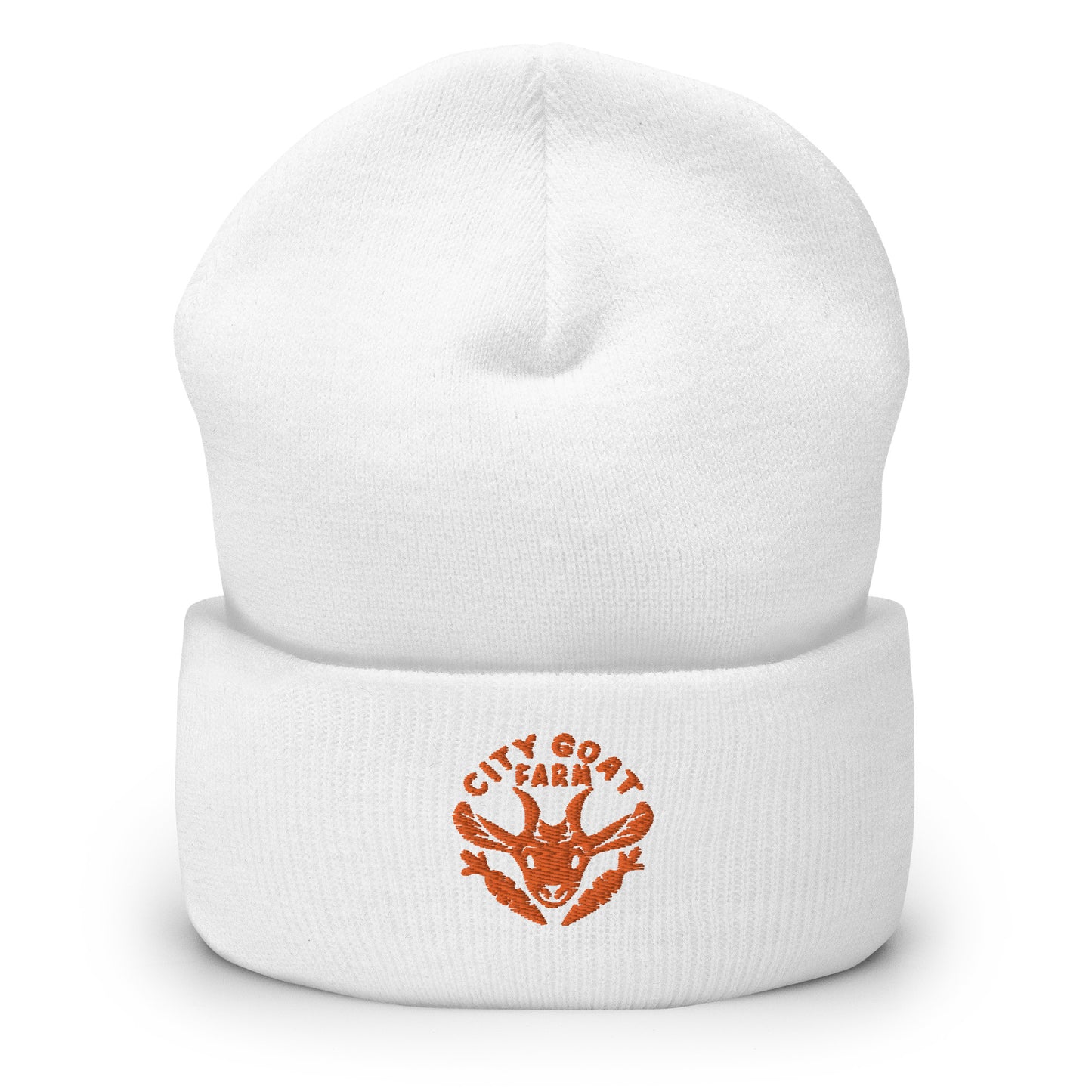 CITY GOAT FARM - Cuffed Beanie ORANGE LOGO