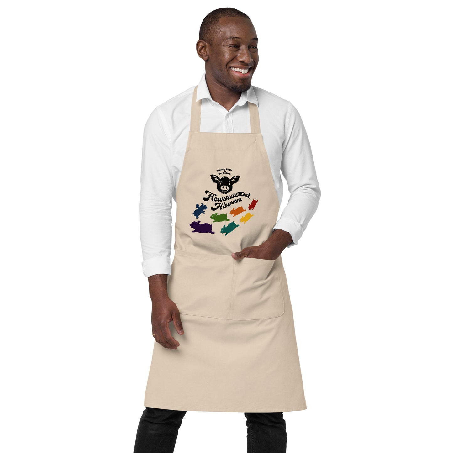 HEARTWOOD HAVEN - Mama CeCe & Her Babies - Organic cotton apron